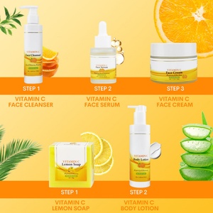 Set de Cuidado Facial con Vitamina C, 5 Piezas, Marca Privada, Jabón, Crema, Sérum, Limpiador, Loción - Product Image 4
