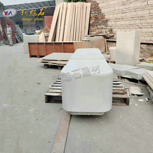 New Magic Stone Grc Concrete Bench Outdoor Durable Anti Corrosion Wood <b>Cement</b> Seat Park Furniture - Product Image 4