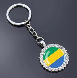 พวงกุญแจคริสตัลรูปธงชาติ<span class=keywords><strong>ฟิจิ</strong></span> ชุดเต็ม พร้อมจี้ห้อยกระเป๋า เครื่องประดับแก้ว ของที่ระลึกสำหรับการเดินทาง - Product Image 2