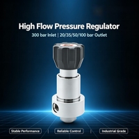 Vanne de réduction de pression multi-gaz haute pression et haut débit Bayou-Lok B31 en acier inoxydable industriel (SUS316) pour régulateur d'argon/CO2