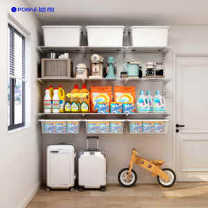 공장 맞춤형 1.8M 벽걸이 선반 대형 내구성 조립 공간 절약 조정 가능한 확장 가능한 홈 가구 매달려 - Product Image 4