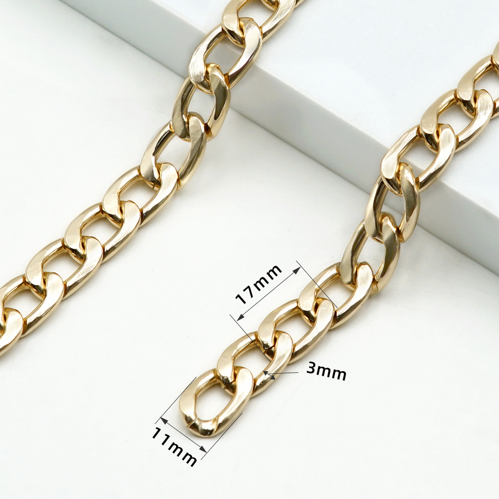 โซ่อลูมิเนียม KC Gold ขนาด 17*11*3 มม.