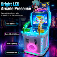 Machine de jeu de tir à deux joueurs attrayante avec deux pistolets pour enfants de 6 ans et plus, avec éclairage LED vibrant, jeu de tir d'arcade