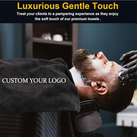 Multiple Size Custom Embroidery Logo Cotton Towels Soft Towel Nail Beauty Hair Salon Spa Event Gift Cleaning High Quality