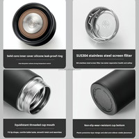 Gourde à vide intelligente en acier inoxydable avec logo personnalisé Thermos à vide numérique avec affichage LED de la température bouteille d'eau intelligente