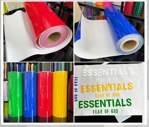 Pellicola in vinile a trasferimento termico superficiale lucidato in PU per vestiti e tessuti materiali in PVC ad alta e bassa temperatura - Product Image 2