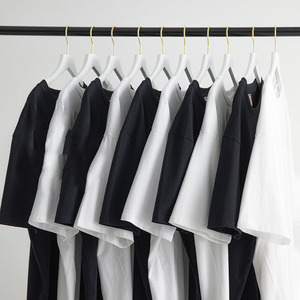 Camisetas personalizadas 100% algodón pulóver hombres camiseta <span class=keywords><strong>blanca</strong></span> Casual Camisas Basicas Blancas camisetas en relieve personalizadas - Product Image 6
