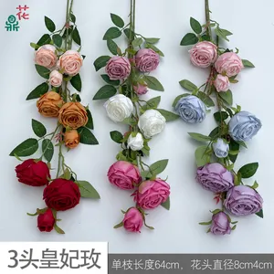 3 Hoàng gia nữ hoàng hoa hồng đám cưới cảnh quan hoa sắp xếp đám cưới trang web đường vòm trang trí hoa nhân tạo