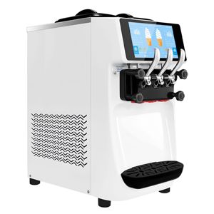 GGM Gastro Commercial Use Stainless Steel Soft Serve <b>Ice</b> <b>Cream</b> <b>Machine</b>-30-32 Liters/h-2.6 KW-Touch Control-Tabletop Unit-220V - Product Image 1