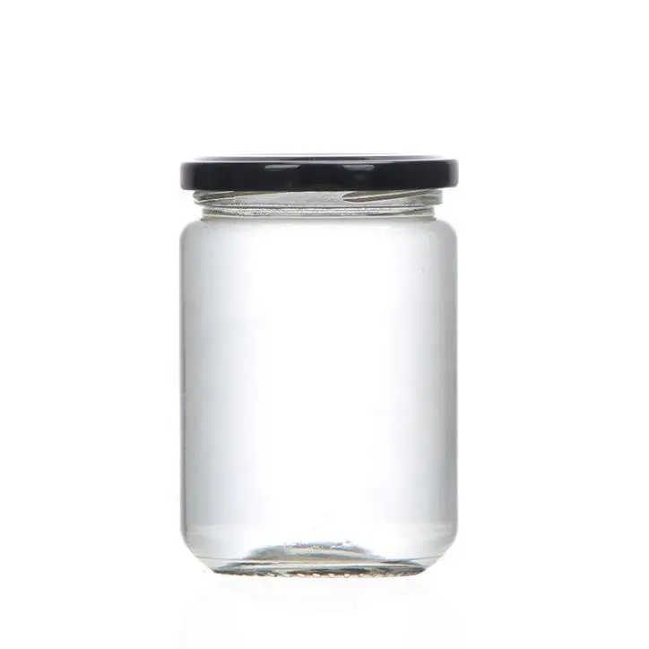 Cheap Round 8 oz 16 oz 32 oz Empty Glass Pickle Jar With Metal Lid