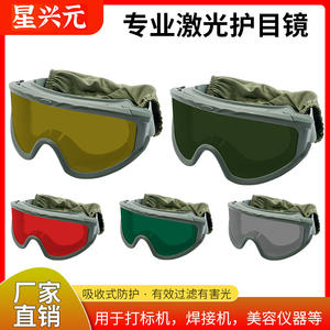 Lunettes de sécurité laser, monture noire, verres de 2 mm, transmission lumineuse de 10 %, fabriquées à Shenzhen, équipement de protection oculaire pour la protection contre les radiations - Product Image 5