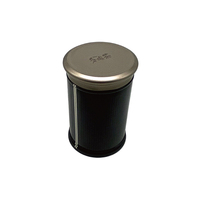 Boîte en étain recyclable personnalisée, boîte ronde hermétique, boîte en étain pour matcha, boîte en étain de qualité alimentaire pour café, épices, emballage pour thé