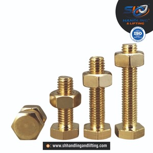 Écrous et boulons hexagonaux en laiton robustes, kit de fixation fileté pour la plomberie, l'électricité et l'industrie marine - Product Image 4