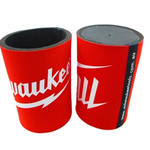 Custom Multicolor Logo Neoprene Stubby Cooler Bag with Heated Tape Seam Without Sewing for Beer & Drink - Product Image 1