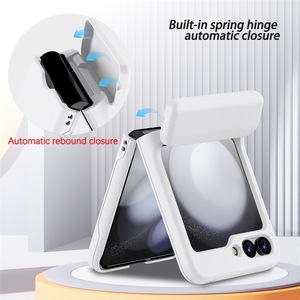 Funda Protectora Compatible con Samsung Z Flip7 con Ranura para Tarjetas, Funda Tipo Cartera Plegable para Galaxy Z Flip6/3, Resistente a Caídas - Product Image 3