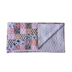 Colcha acolchada de algodón multicolor para decoración del hogar, colcha de retazos con estampado de bloques de colores - Product Image 2