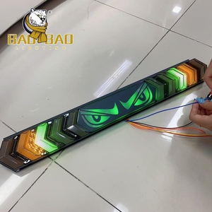 BB2287 Nuevo 60CM Devil's Eye <span class=keywords><strong>LED</strong></span> Luces <span class=keywords><strong>antiniebla</strong></span> 12V 24V Tira larga Burst Flash 7 Color Lámpara de freno de conducción de marcha atrás - Product Image 1