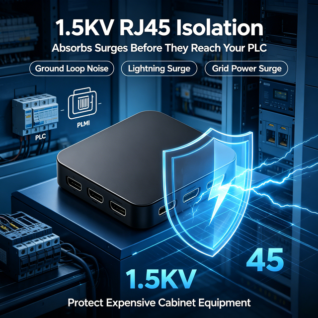YF11 Wide Temp Industrial Edge Gateway LAN RS485 RS232 Dual Antenna 4G Optional Din Rail Mount for Factory Data Collection