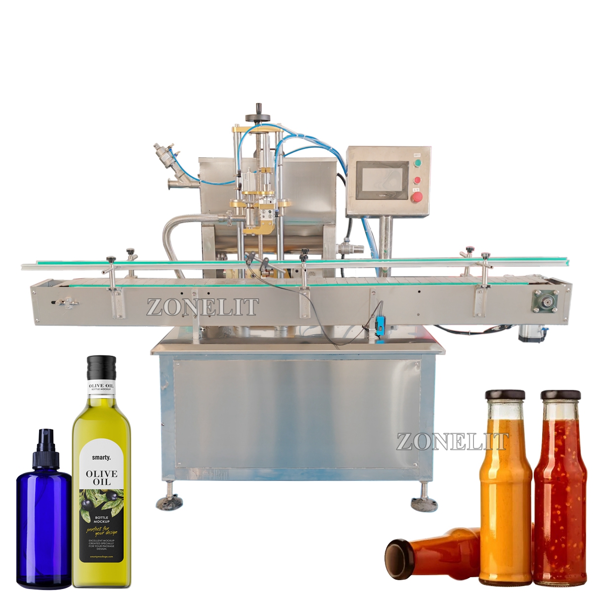 Automatic servo control rotor pump essential oil olive oil filling machine bottle filler machine