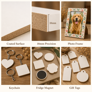 Tablero <span class=keywords><strong>de</strong></span> MDF Moderno con Certificación E1, Superficie Lisa <span class=keywords><strong>de</strong></span> 18 mm <span class=keywords><strong>de</strong></span> Grosor, con Revestimiento <span class=keywords><strong>de</strong></span> Sublimación, Lámina <span class=keywords><strong>de</strong></span> MDF para Manualidades, Marcos <span class=keywords><strong>de</strong></span> Fotos y Regalos - Product Image 4
