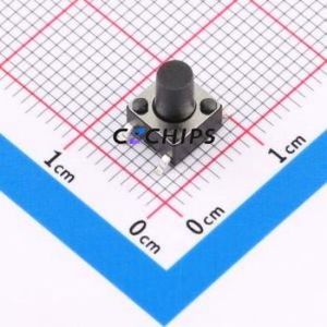 TSA063G80-250 Tactile Switch SMD Switch Single Pole Single Throw Round Button 2.5N Vertical Mount - Product Image 1