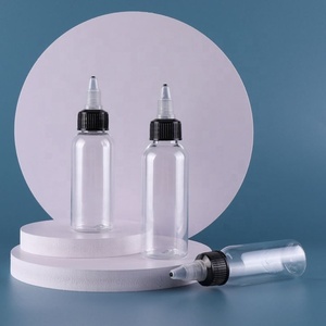 Wholesale Plastic Black Twist Top Applicator <b>Bottles</b> 100ml Empty Clear Hair Oil Gel Dropper Cosmetic PET Soft Squeeze <b>Bottle</b> - Product Image 4