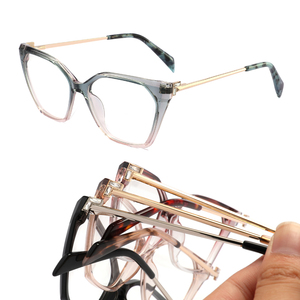 신제품 <span class=keywords><strong>2026</strong></span> TR90 컴퓨터 안경테 투명 갈색 광학 안경 블루라이트 차단 클래식 스타일 즉시 배송 - Product Image 4