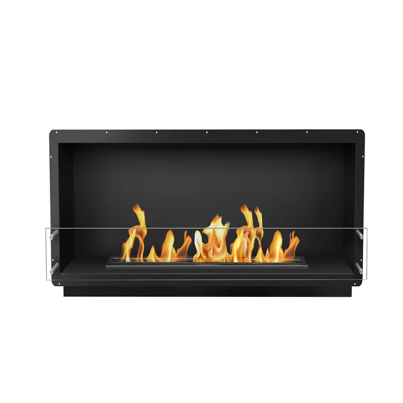 72 inch intelligent chimeneas firebox outdoor bio ethanol electric fire modern gas fireplace