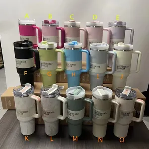 2024 Amaz Ong 1:1 Hoge Steel Bestseller Stanelly Cup 40Oz Met Handvat Tumbler Rvs Cup Mok Handvat Tumbler