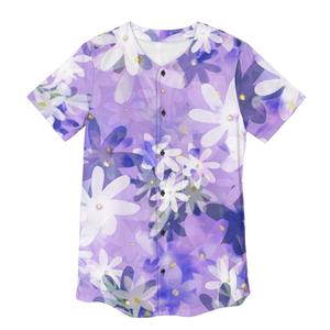 Özel yapılmış Hawaii Tiare baskı günlük spor giyim Hawaiian moda gevşek Casual Tops talep üzerine 2025 baskı kadın beyzbol forması - Product Image 2