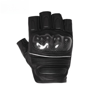 Autres accessoires pour moto, gants de moto respirants pour l'été, demi-doigts, avec protection en fibre de carbone pour la course - Product Image 2