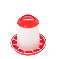 Mangeoire manuelle suspendue en plastique rouge de 3 kg pour volailles, approvisionnement direct usine pour élevage