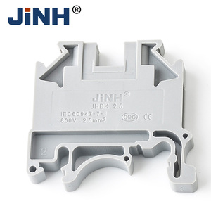 Bornier de raccordement rapide JINH 24A 800V 0.2-2.5mm² sur <span class=keywords><strong>rail</strong></span> <span class=keywords><strong>DIN</strong></span> avec embout de fin de circuit - Product Image 4