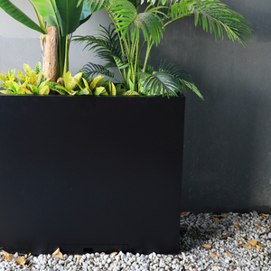 Jardinera Grande <span class=keywords><strong>de</strong></span> Acero para Exteriores, Resistente, <span class=keywords><strong>de</strong></span> Acero Martillado, 36 Pulgadas <span class=keywords><strong>de</strong></span> Alto, Maceta Rectangular <span class=keywords><strong>de</strong></span> Metal - Product Image 6