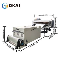 Mesin Cetak Kaos DTF OKAI A1 24 inci 60cm dengan Dual Head Xp600