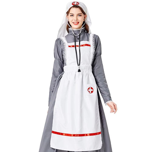 2026 Groothandel Cosplay Dokter en Verpleegster Kostuums Middeleeuwse Europese Vintage Verpleegsterjurken Dames Lange Rokken - Product Image 1