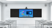 Tableau blanc intelligent OEM ODM avec reconnaissance IA, écran tactile double système 4K Ultra HD pour salles de classe intelligentes et bureaux