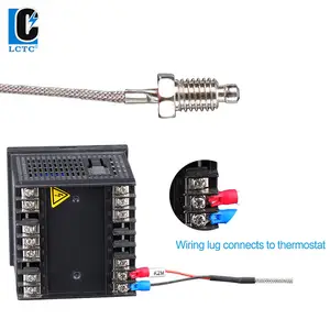 Surface professionnelle d'usine avec sonde de température de contrôleur