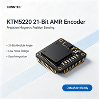 Encodeur d'angle magnétique AMR 21 bits CONNTEK KTM5220 QFN3x3 IC 0.015 INL 60000RPM Sortie ABZ UVW PWM/SPI pour mini-moteur BLDC 3.3-5.5V
