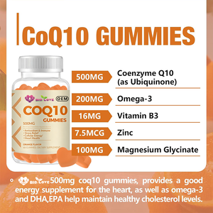 Gummies de CoQ10 Ubiquinol 500mg HALAL en gros pour OEM, Coenzyme Oméga-3 <span class=keywords><strong>DHA</strong></span> <span class=keywords><strong>EPA</strong></span>, Complément Anti-Âge et Soutien Immunitaire pour Adultes - Product Image 4