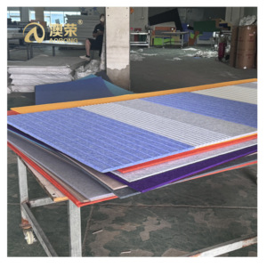 Belles couleurs insonorisées 8 * 4ft panneaux de plafond muraux forme et mélange de couleurs panneaux acoustiques de réduction du bruit de la pièce - Product Image 2