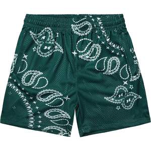 Shorts personnalisés pour hommes imprimés Paisley, séchage rapide, athlétiques, streetwear, taille à cordon, 100% polyester - Product Image 4