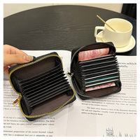 Dompet Pendek Camellia Mewah Wanita Elegan Dompet Kulit PU Portabel Tempat Kartu Uang Dompet Koin Billetera De Disenador