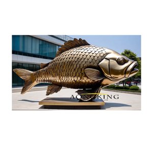 De gran tamaño Pez espada estatua de bronce por el mar Decoración - Product Image 2