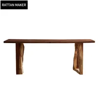 Grande tavolo da conferenza dal sud america noce bordo lastra dal vivo da tavolo in legno massello naturale in magazzino