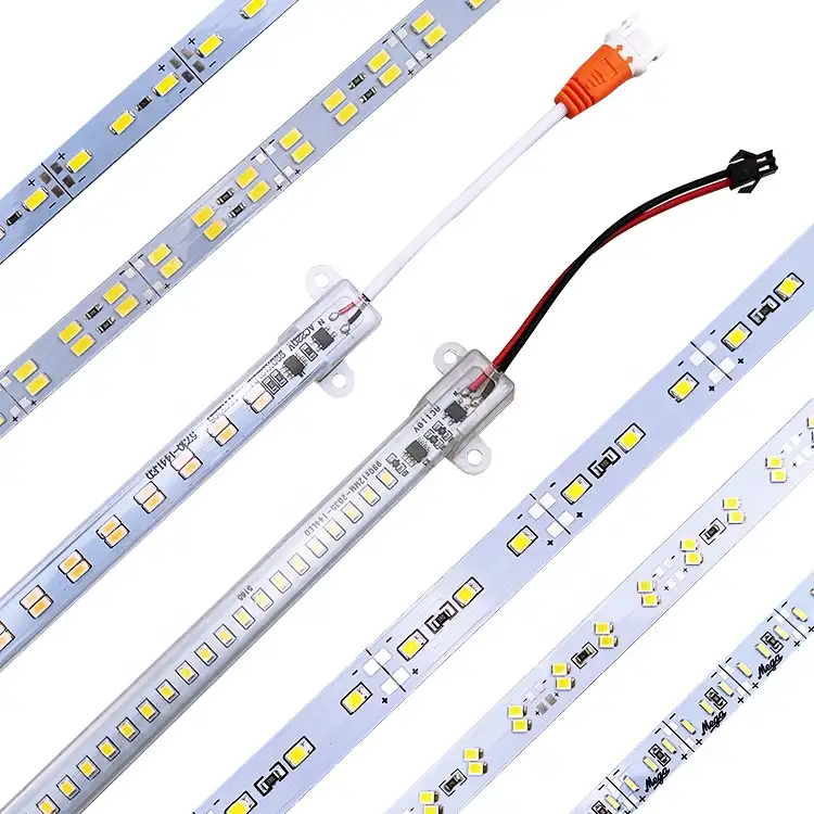Fabrika sıcak satış 2835 4014 5730 cips alüminyum PCB Bar sert şerit DC 12v 24v AC 220v özelleştirme LED şerit ışıkları
