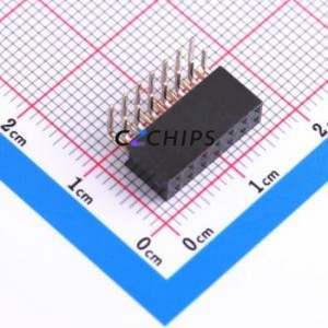 HX PM2.0-2x7P WC H6.35 Pin Socket Bent Lead Through Hole,P=2mm Connector 2x7P 2mm 2mm Square Hole - Product Image 1