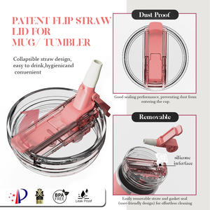 Nouvelle tasse de voyage de concepteur <span class=keywords><strong>gobelet</strong></span> rose en acier inoxydable étanche avec tasse à café sous vide à double couche brevetée - Product Image 4