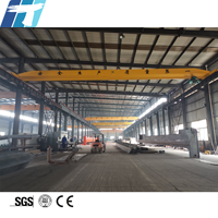 Pont roulant monopoutre sur mesure 5t avec hauteur de portée réglable et palan électrique pour entrepôt et atelier, certifié CE
