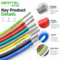 Fil en silicone torsadé résistant aux hautes températures 16awg 14awg 12awg pour systèmes de refroidissement